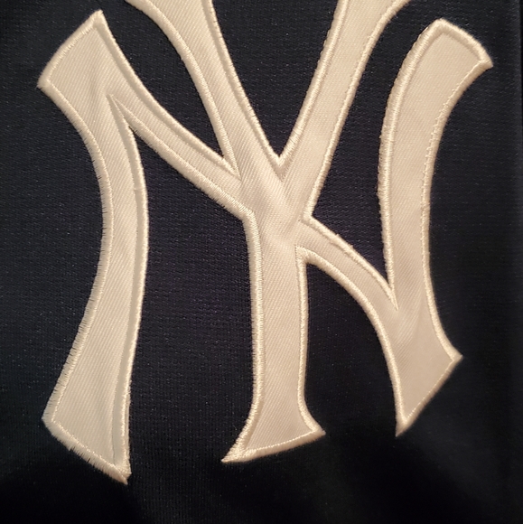 NWOT Mens Stitches NY Yankees Half-zip Pullover Short-sleeve Sport Shirt sz XXL - Picture 2 of 3